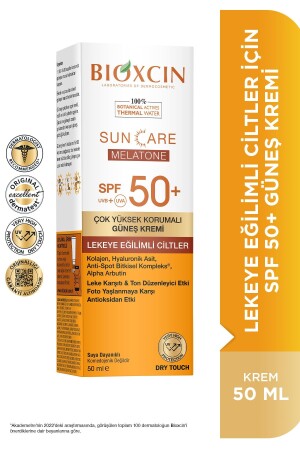 MNZ-Sun Care حماية عالية جدا كريم الشمس 50 SPF للبشرة المعتادة على البقع - البقع والفروك - Bioxcin