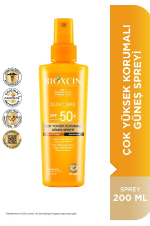 MNZ-Sun Care Spf 50 حماية عالية جدا الجسم رش الشمس 200 مل - الكولاجين حماية عالية جدا - Bioxcin