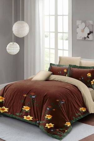 MNZ-Sun Flowers غطاء غطاء مزدوج مجموعة 3d القطن ساتن monohome2518 - Monohome