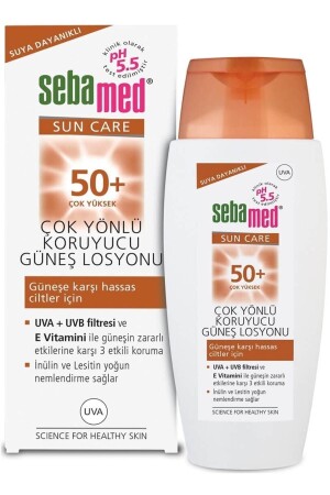 مادة منخفضة من الغاز (MNZ-Sun Lotion Spf) 50+ 150 مل - Sebamed