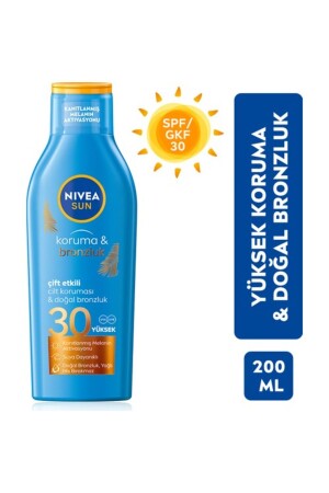 MNZ-Sun Protection& tan Tan تحسين لون الشمس Gkf 30 200 مل 4005900253880 - NIVEA