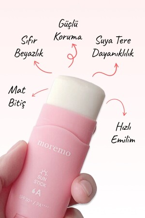 كريم الشمس من نوع MNZ-Sun Stick Spf50 Pa 16gr UV Stick يمكن تطبيقه على الماكياج KRNDY0394 - Moremo
