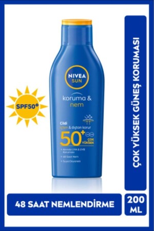 MNZ-Sun Sunscreen Lotion Spf 50 200 مل 13409 - NIVEA