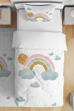 MNZ-Sunny Rainbow نمط واحد الأطفال الأسرة المعدة evnev00121 - Evpanya