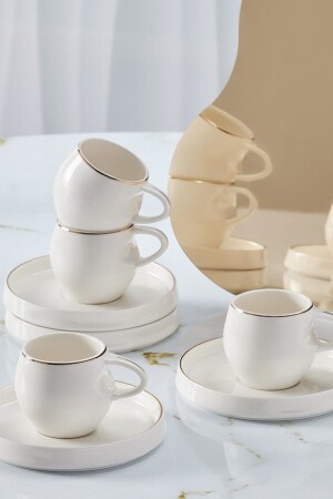 كوب قهوة من نوع MNZ-Sunset Set للست أشخاص 100 مل 153 03. 06. 8326 - Karaca