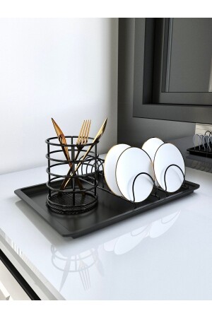 MNZ-SUNTEL ECO PLATE AND SPOON RACE + MATT BLACK. SM501 - SUNTEL BANYO MUTFAK AKSESUARLARI