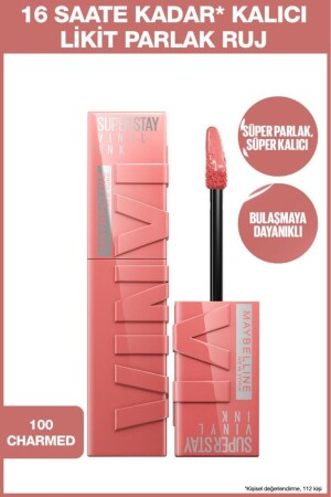 MNZ-Super بقية الحبر الفينيل طويل الأمد السائل الشمالي 100 ساحر - Maybelline New York