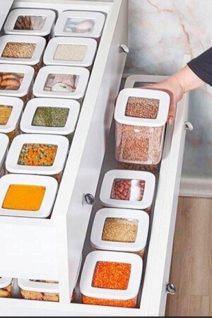 مجموعة MNZ-Super من 6 900 مل حاوية تخزين الفراغ MC0238 - Vip Ahmet