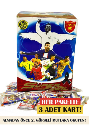 MNZ-Super Final Mechanical Men أحدث سلسلة بطاقات لاعب كرة القدم 100 حزمة من 3 (300 بطاقة) (باستثناء الصندوق) - Süper Final