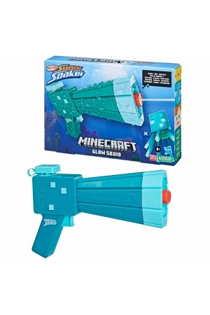 MNZ-Super Soaker Minecraft Glow Squid F7600 منتج مرخص 010101INTF7600 - Nerf