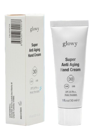 كريم يد MNZ-Super مع SPF30 مضاد للشيخوخة - Glowy