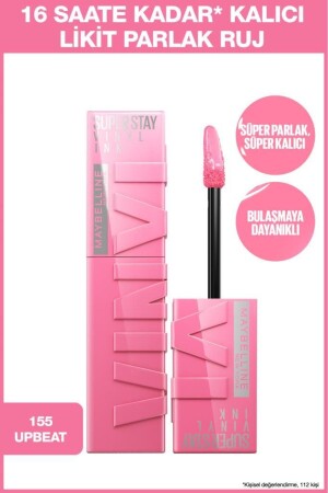 MNZ-Super Stay Vinyl Ink طويل الأمد سائل شمالي شفة 155 متفوق - Maybelline New York