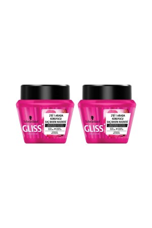 قناع رعاية الشعر MNZ-Supreme Length 300 ml SET OF 2. - Gliss
