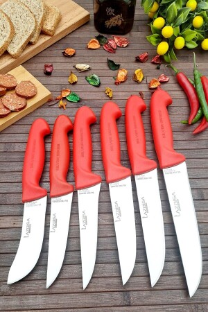 MNZ-Sürmene دايوري مطبخ ذبح السكين مجموعة خبز الخبز السكين 6 قطع الفضة سلسلة Mutfakk413 MRS01 - LAZBİSA