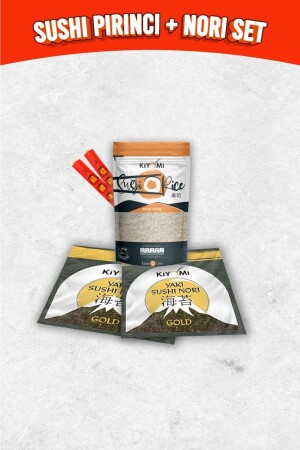 (MNZ-Sushi Rice + Natural Sushi Nori Set) (إليزا غيدا) (SushiRiceNori) - Elisa Gıda