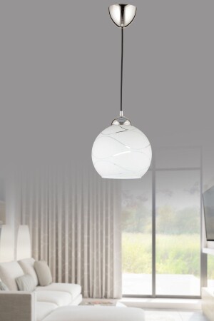 MNZ-Suyolu واحد ضوء معلق الكروم المضخة الزجاج - Nisaluce