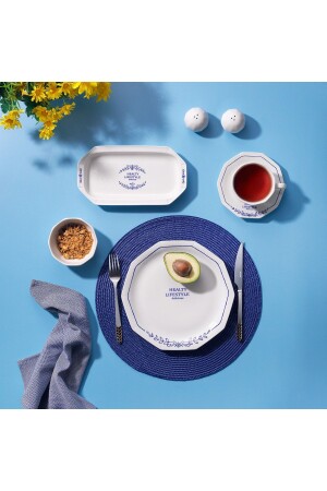 (MNZ-Swanky Breakfast Set-32 Pieces) (مجموعة من الأزرق البحرية01 1S6457-02001-LAC01 - Schafer