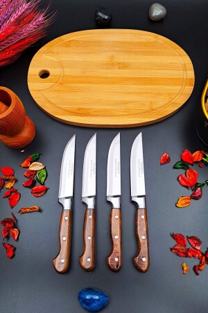 MNZ-Swencraft 7pcs سكين دايو سيط سلطة لقطة اللوحة و Sürmene Lazreis المطبخ اللحم الفاكهة الخبز الخضروات - Swencraft