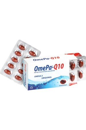 MNZ-Tab Ilac -q10 أوميغا3 أوبيكينول زيت الأسماك 30 كبسولة - Omepa