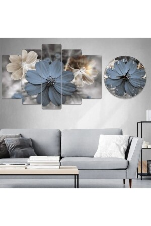 MNZ-Table + Clock - Set Clock Table for Living Room Living Bedroom المكتب المطبخ دخول المكتب NT0X00611 - NT Handmade