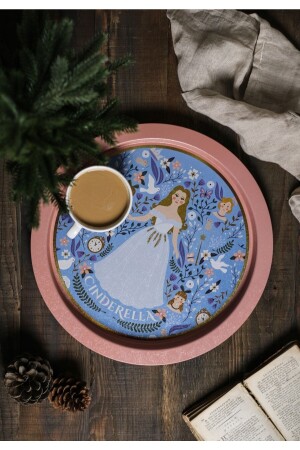 (MNZ-Tales) شطيرة معدنية مستديرة - شطيرة شاي قهوة - شطيرة عرض 37 سم TYC00564694953 - Evle