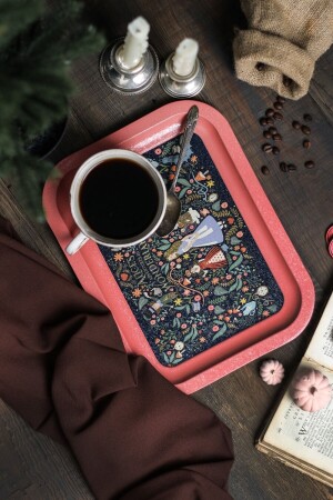 (MNZ-Tales) أليكس بطاقة معدنية (Tea Coffee Tray) - عرض (TYC00599500505 - Evle