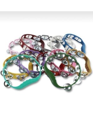 MNZ-Tamburine مزيج من الألوان البلاستيكية الحنّة الحنّة 5 قطع - Particim Süs Evi