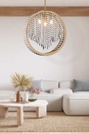 MNZ-Taproot 3 قطع تمزق الحجر البلورية التصميم الحديث غرفة المعيشة البلورية الشنابل 3932-01-FR - Apliqa