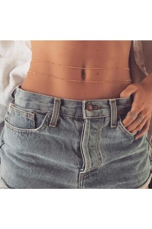 مقاومة من MNZ-Tarnish 2 قطعة من اللون الذهبية سلسلة الخصر وقلادة الخصر Missy - Misboho