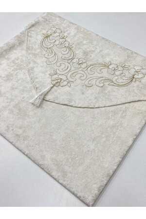 MNZ-Tassed Laced Embroidered Dowry Luxury Velvet Envelope Bundle - Ayhanhome