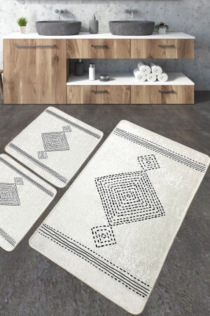 MNZ-Tatiana حمام السجادة Djt مجموعة من 3 حمام السجادة غسيل غير المنزلق 8683264274343 - Chilai Home