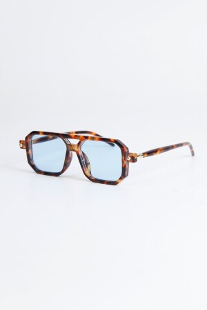 نظارات شمسية مستطيلة من قناة MNZ-Tbubble - Leopard Blue Glass D6N4YNFJFA - Kapin