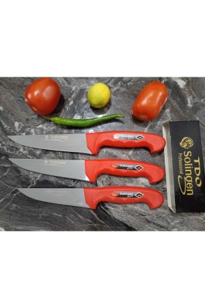 MNZ-Tdo Solingen سكين اللحوم مجموعة TDO 3 قطع اللحوم - Solingen Vanadium