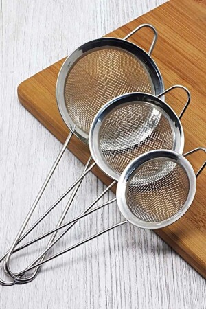 MNZ-Tea Strainer لا يتصدأ المعدن الشاي Strainer الشاي العشبيات التخمر Strainer متعددة الأغراض مجموعة من 3 - Tilbe