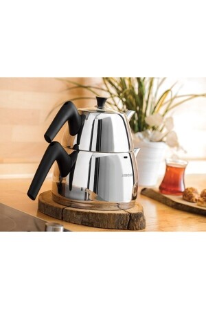 MNZ-Teapot Aquamarine متوسط الحجم الباكيليت الأسود المقبض MİMAQU-4615 - Amboss