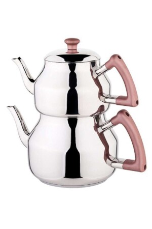 MNZ-Teapot Marmaris حجم صغير 1.9 ليتن فولاذ فولاذ K-313Rose - Özkent