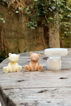 MNZ-Teddy Bear Mini Mold واحد للشمعة (السيليكون) - Rufusconcept