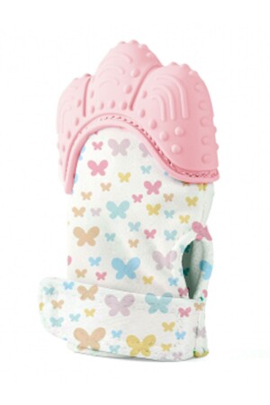 قفاز MNZ-Teether 3-12 أشهر الوردي - Babyjem