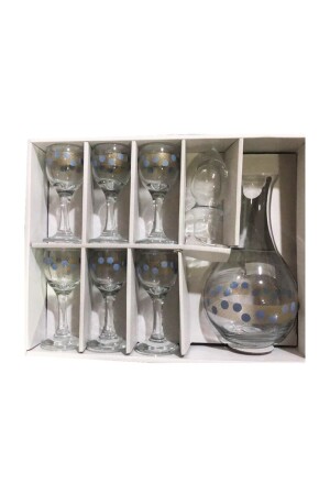 مجموعة من طرازات MNZ-Telkari 7 قطعة 95485 مجموعة Zamzam مجموعة من طرازات Footed Treat Set A3364 - Paşabahçe
