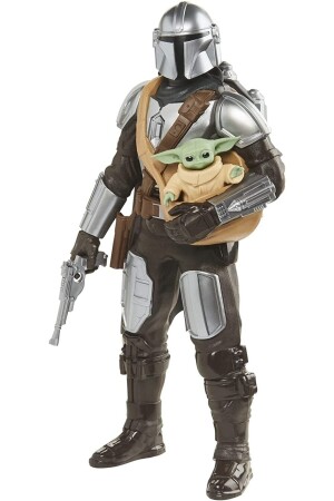 MNZ-The Mandalorian & Grogu Galactic Action Interactive Electronic 30 Cm رسم العمل F5194 - Star Wars
