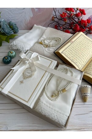 MNZ-Thermo الجلد القرآن فخمة شال تافيتة صلاة السجادة اللؤلؤة صلاة لؤلؤة دودي - Duhaislamihediyelik