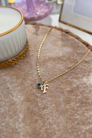 مقعد من سلسلة MNZ-Thin مع حرف F و معلق عيون الشرير - Trendy Butik