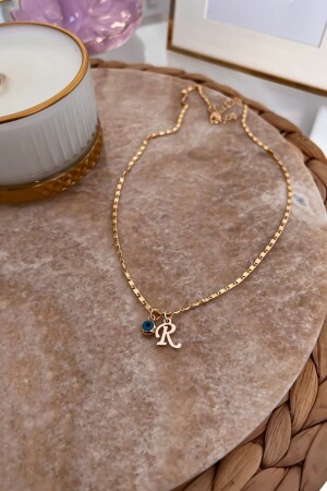 مقعد من سلسلة MNZ-Thin مع حرف R و معلق عيون Evil Eye - Trendy Butik