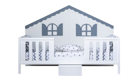 MNZ-Tilda Gray Montessori Bedstead - Cadde Yıldız