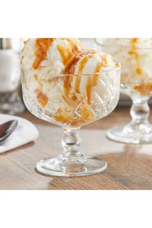 MNZ-TIMELESS Footed Ice Cream Bowl Set من 4 440211-1109605 - Paşabahçe