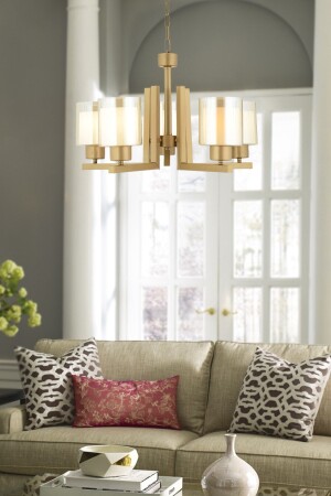 MNZ-Tisse 5 قطعة قديمة ملونة الزجاج المزدوج غرفة نوم صغيرية غرفة المعيشة شمعة 3425-05-FR - Apliqa