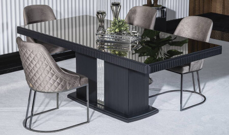 مجموعة طاولة تناول الطعام الفاخرة من طراز MNZ-Titanic - Cadde Yıldız