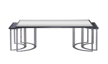 مجموعة مقاعد القهوة الفاخرة من طراز MNZ-Titanic - Cadde Yıldız