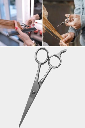 مقصات من طراز MNZ-Titanium Screw Tail Matte Barber Scissors - Xolo