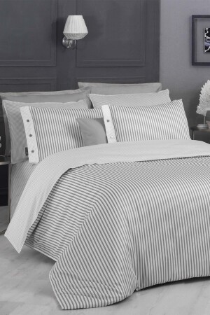 MNZ-Tommy Gray مضاعفة 100% القطن ساتين 233 TC غطاء غطاء مجموعة SAREV. 3181545002 - Sarev